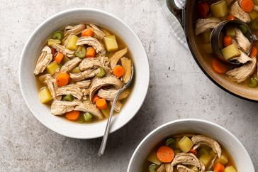 Classic Chicken Vegetable Soup in bowl