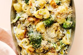 Baked Broccoli-and-Artichoke Shells