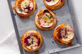 beet cheddar apple tarts