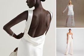 Composite of online wedding dresses