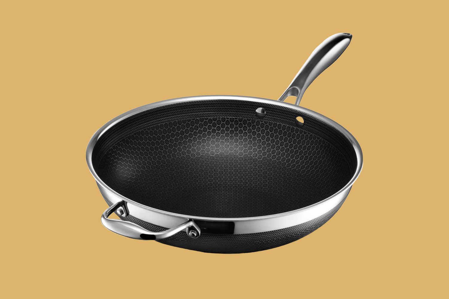 HexClad Stainless Steel Wok