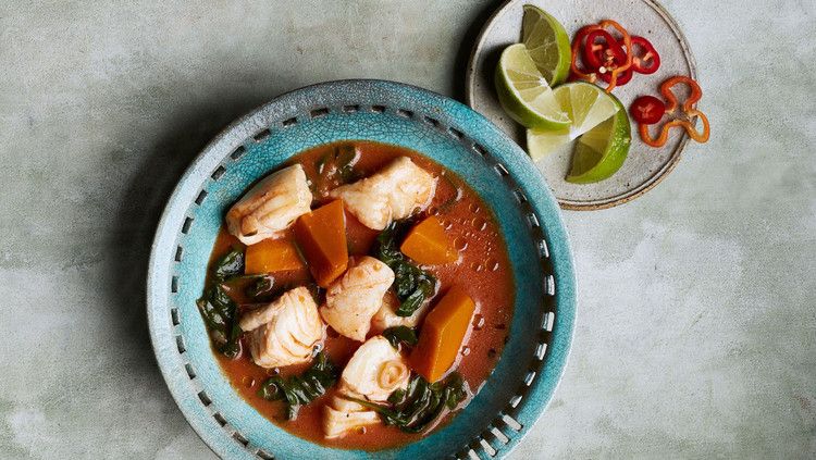 Caribbean Fish-and-Pumpkin Stew recipe