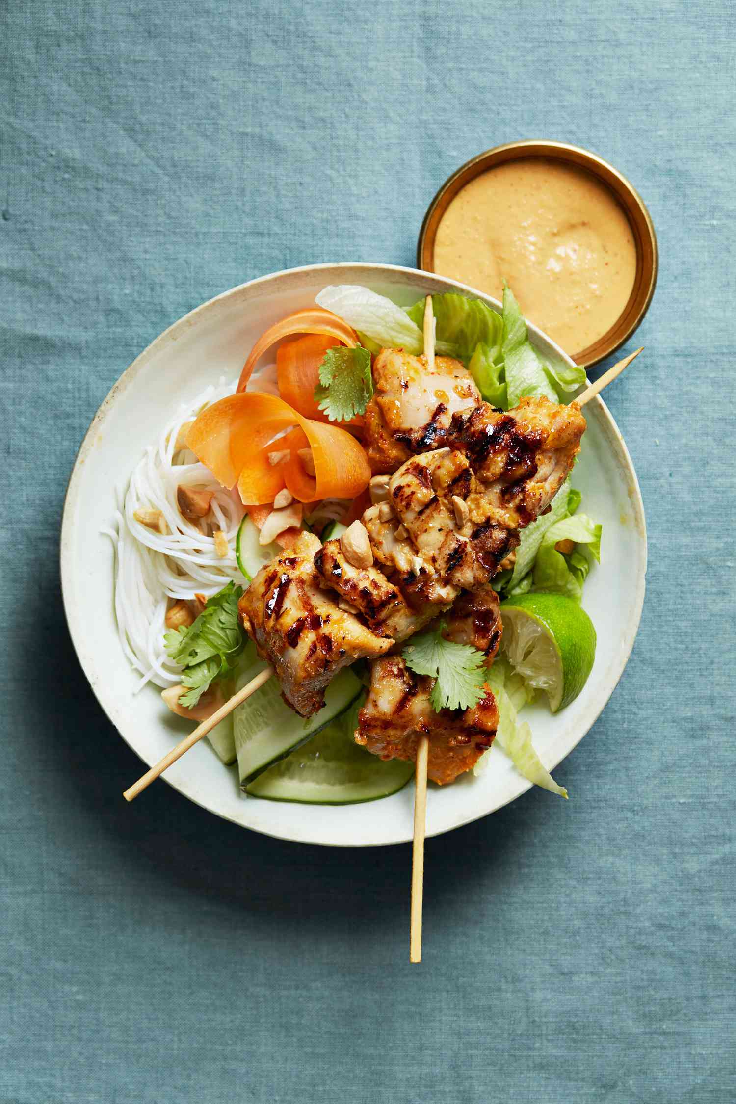 cashew chicken kebabs