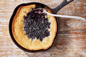 Cast Iron Huckleberry Cobbler