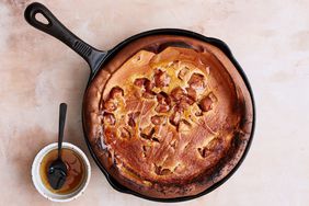 dutch baby with apples and honey