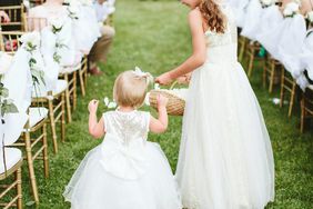 Flower Girl Hairstyle French Braid Side Pony