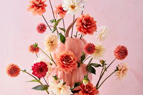 Flowers in gourd vase