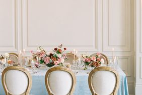 french blue table