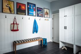 hooks in mudroom