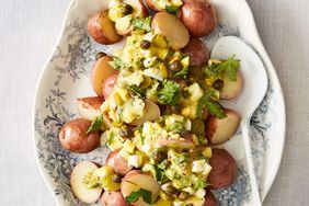 gribiche and steamed potatoes