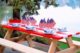 memorial day party picnic table