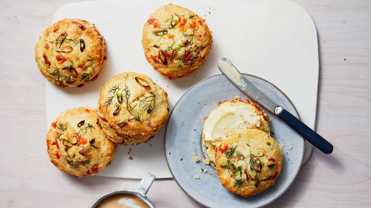 herb cheddar scones