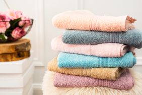 Folded towels