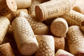 Pile of wine corks