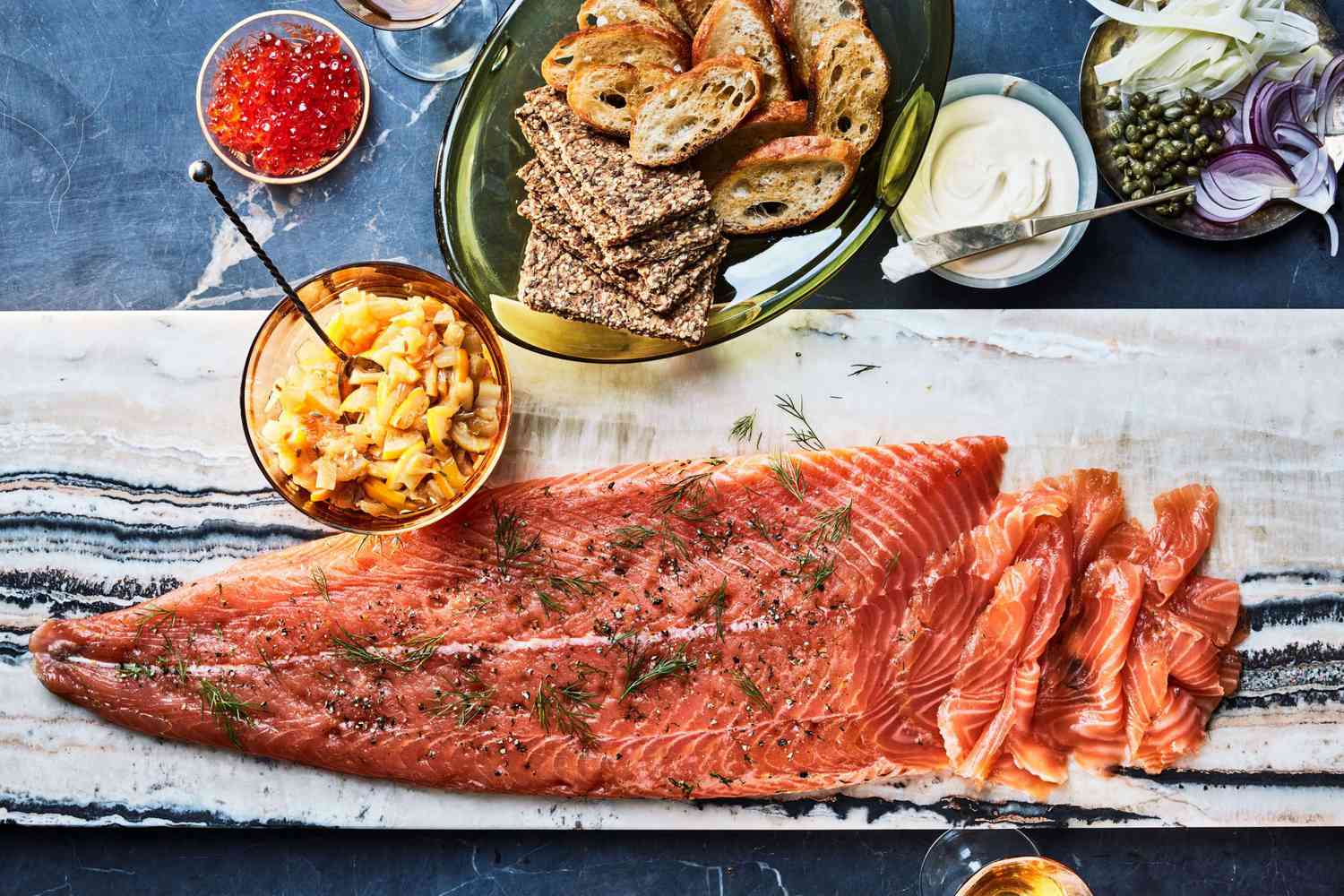 Juniper-and-Gin Gravlax