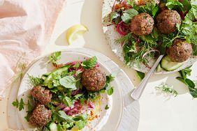 lamb meatballs cucumber herbs