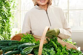 Martha with basket of greens