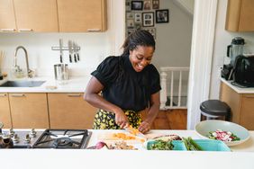 chef maya feller cooking at home