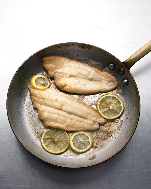 fish saute lemons