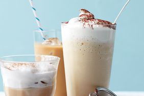 Iced coffee, iced cappucino, and coffee frappe