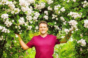 Ryan McCallister with flowers