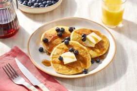 Pancakes with blueberries