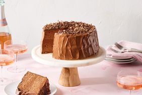 Chocolate Angel Food Cake with Double-Chocolate Frosting 