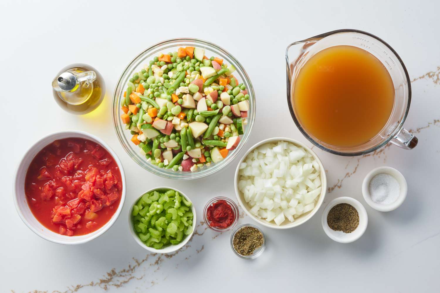 Ingredients for Everyday Vegetable Soup