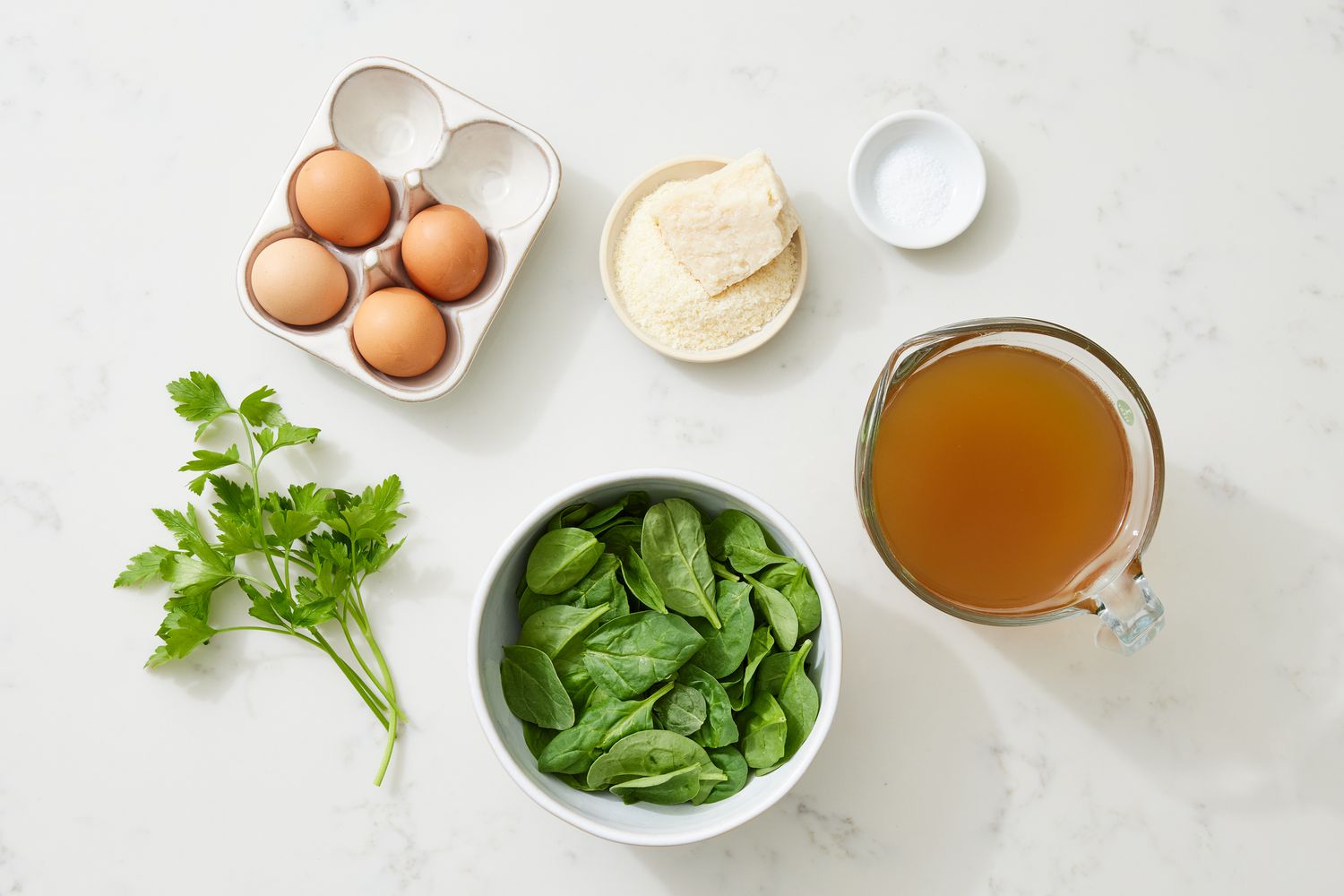 ingredients for Stracciatella Soup