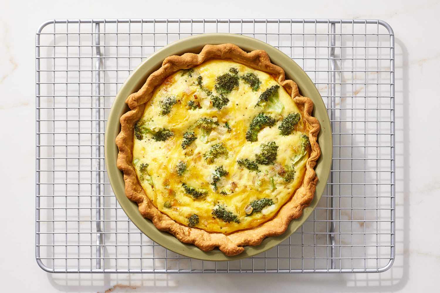 Let Broccoli Cheddar Quiche Cool