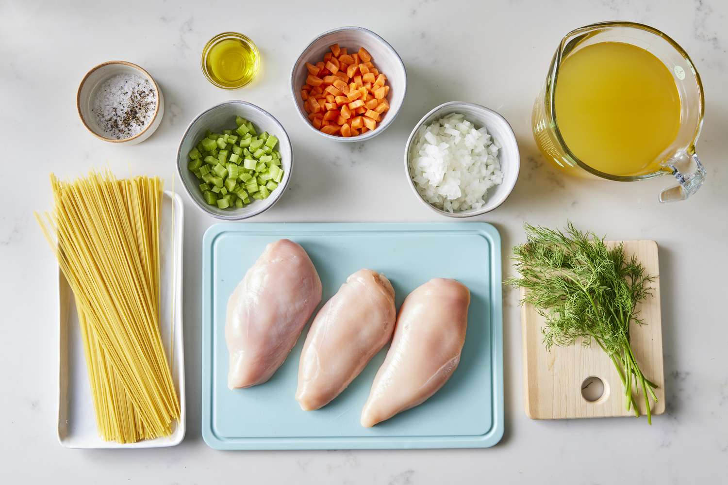 Ingredients for Chicken Noodle Soup