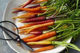 Carrots on platter