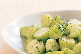 sauteed cucumbers in dish