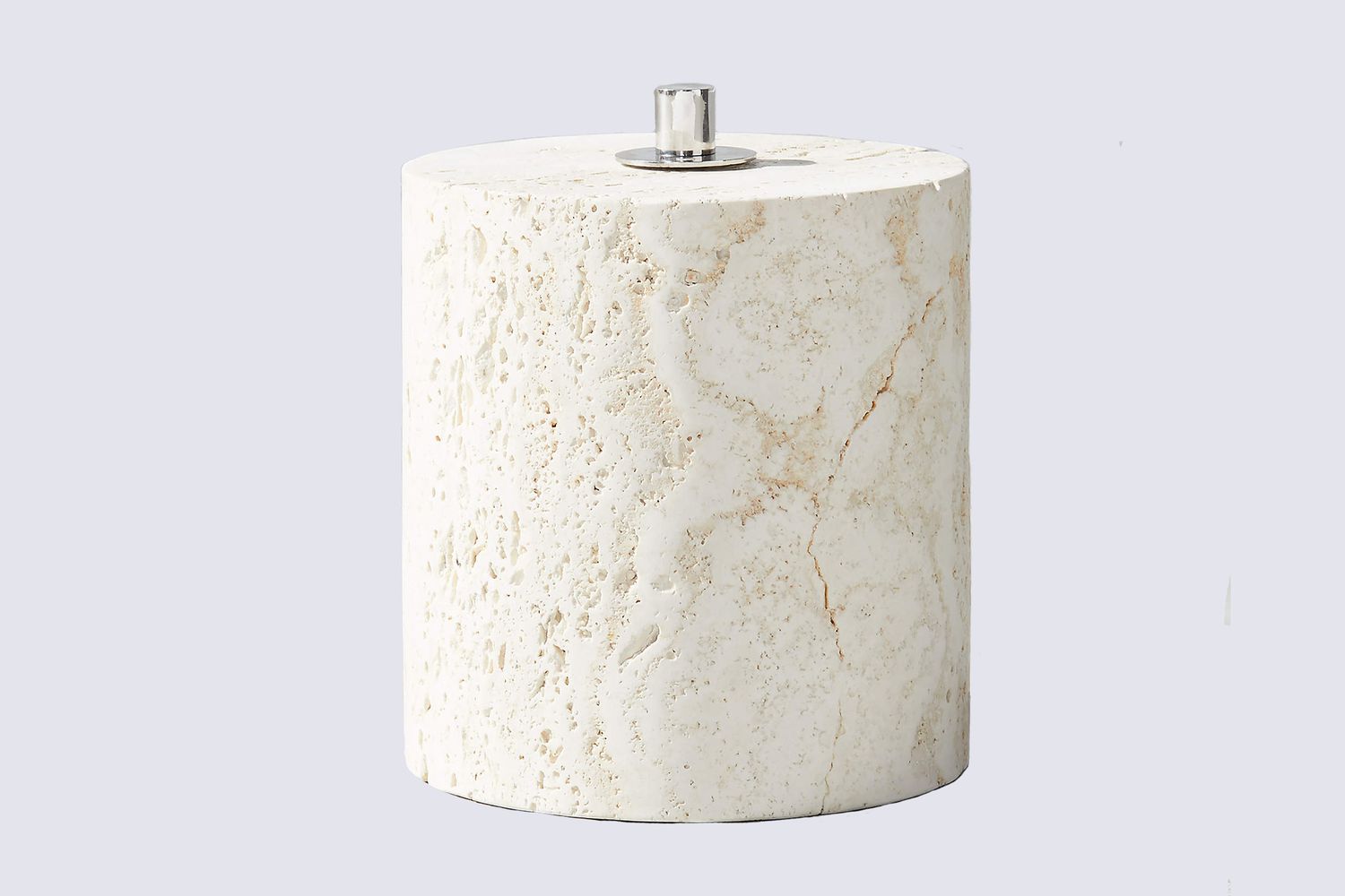 Somerset White Travertine Oil Lamp