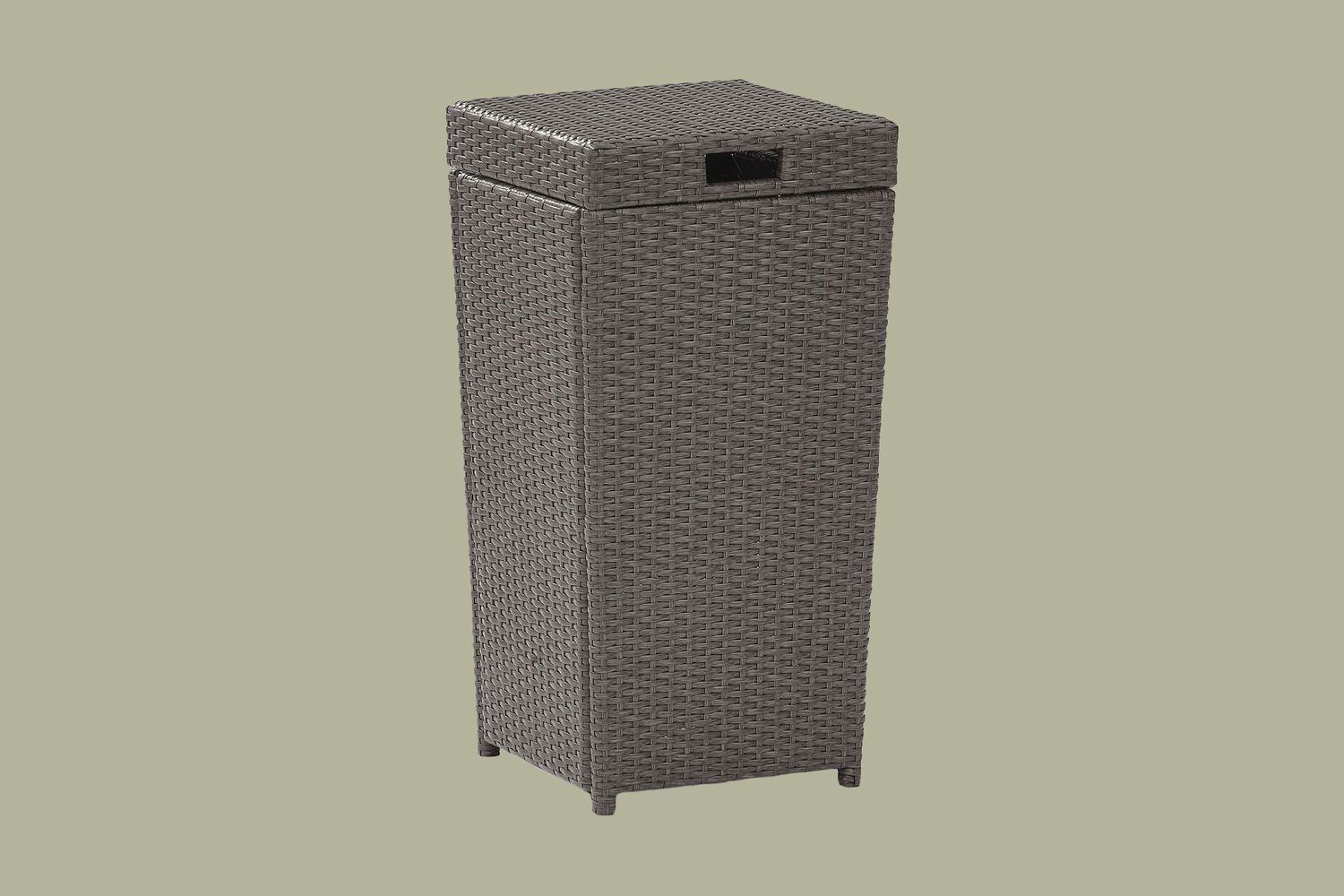 Benson Outdoor Wicker Trash Bin