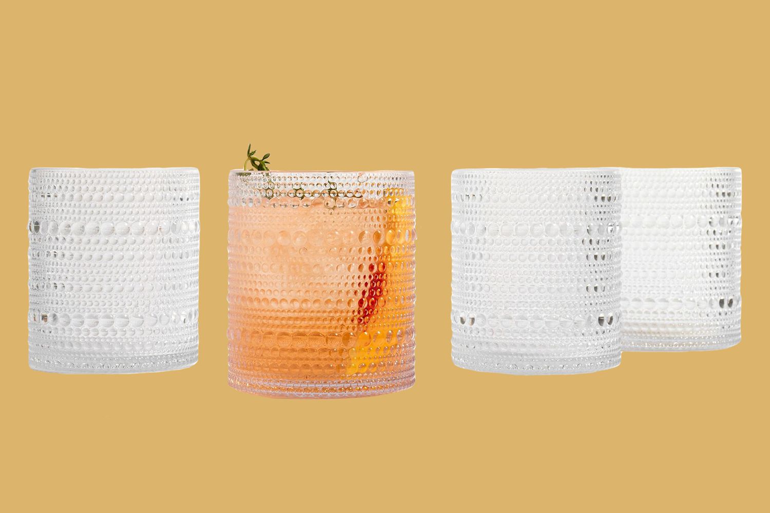 Jupiter Beaded Outdoor Drinking Glasses - Set of 4