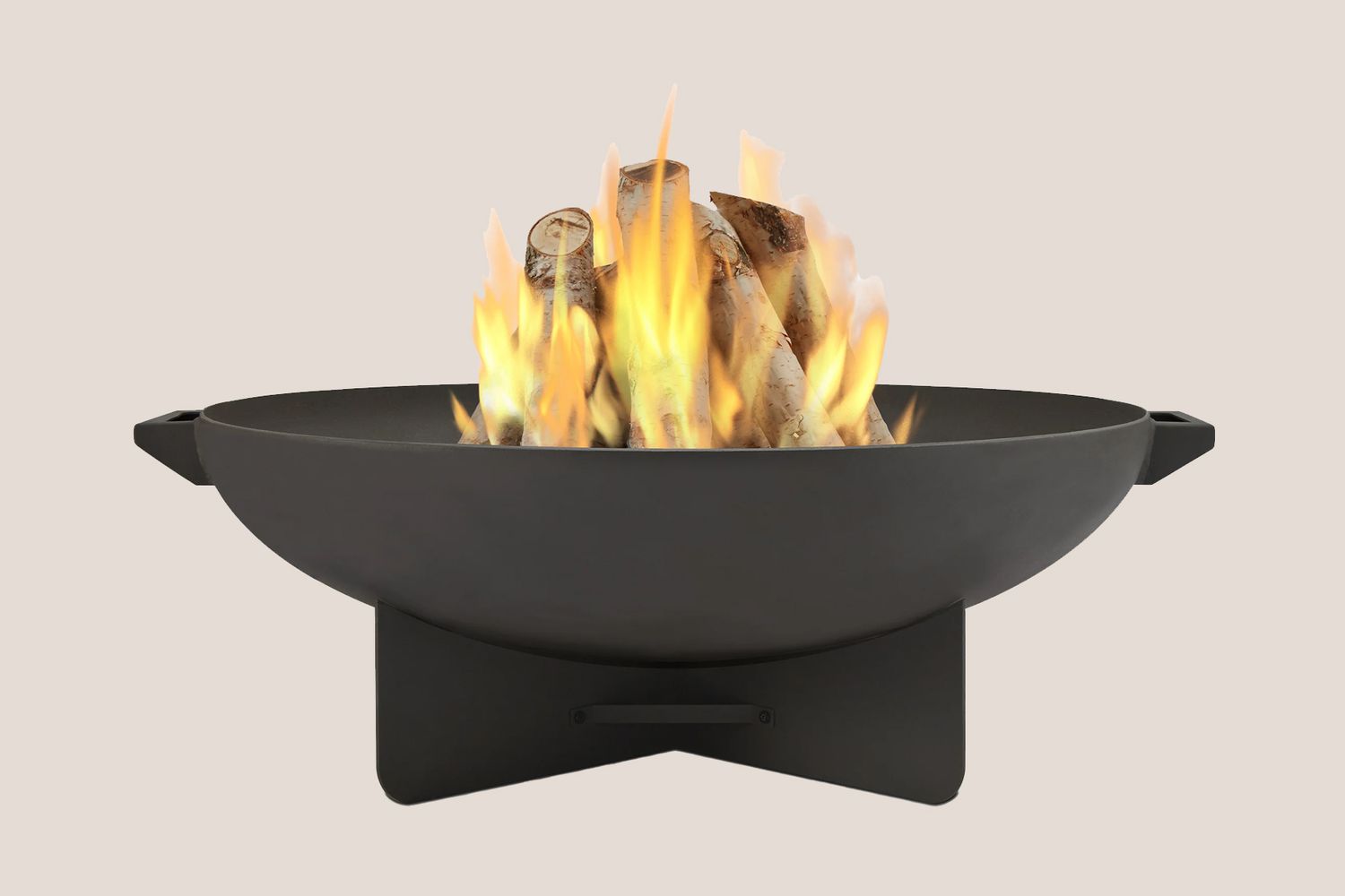 Gray Anson Wood Burning Fire Pit by Real Flame