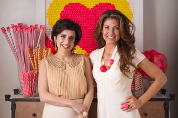 Darcy Miller and Dylan Lauren at her bridal shower