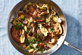 pork mushroom artichoke fricassee