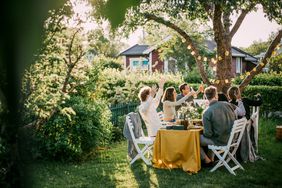 backyard summer party with friends