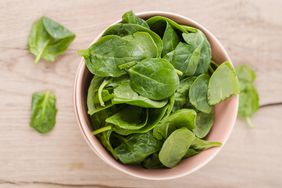 Spinach in a bowl