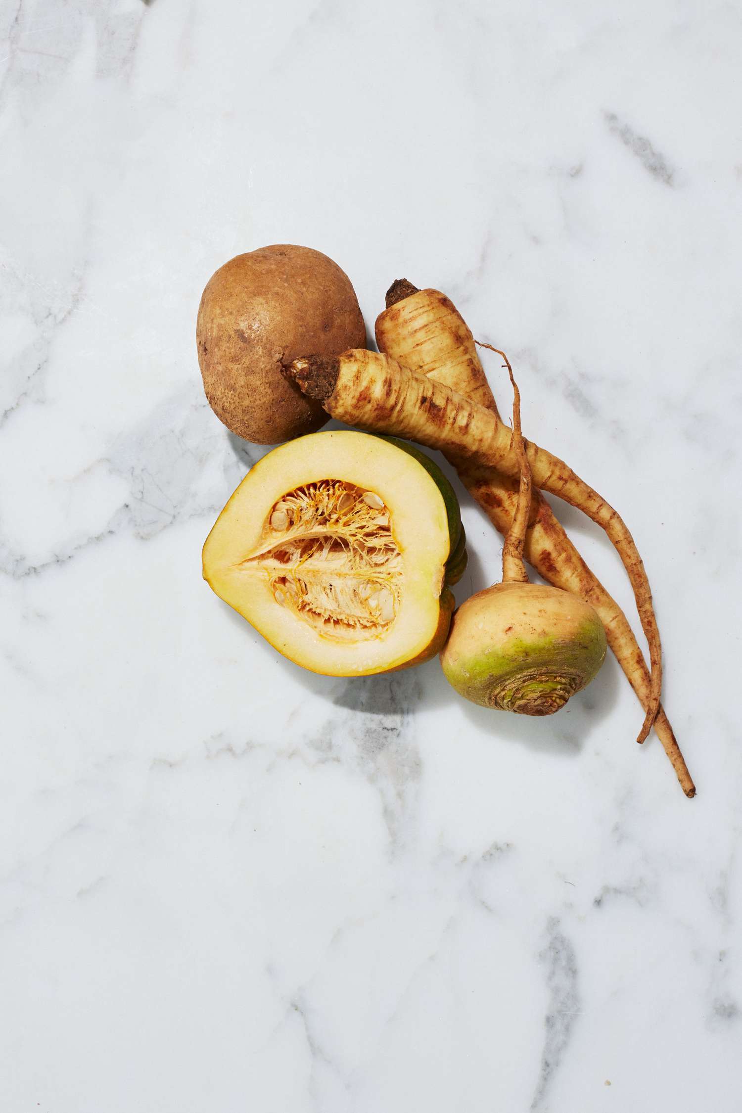 starches squash turnips potato for soup