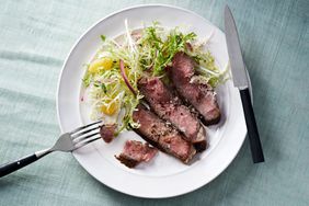 Steak With Pink-Peppercorn Butter