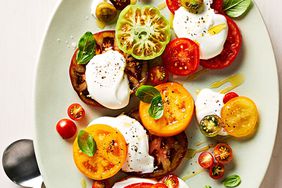 tomatoes with lightly whipped cream