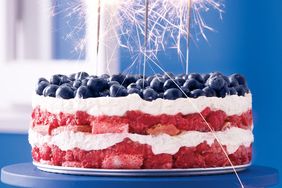 Red, White, and Blue Berry Trifle