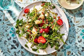 Watercress, Strawberry, and Toasted-Sesame Salad 