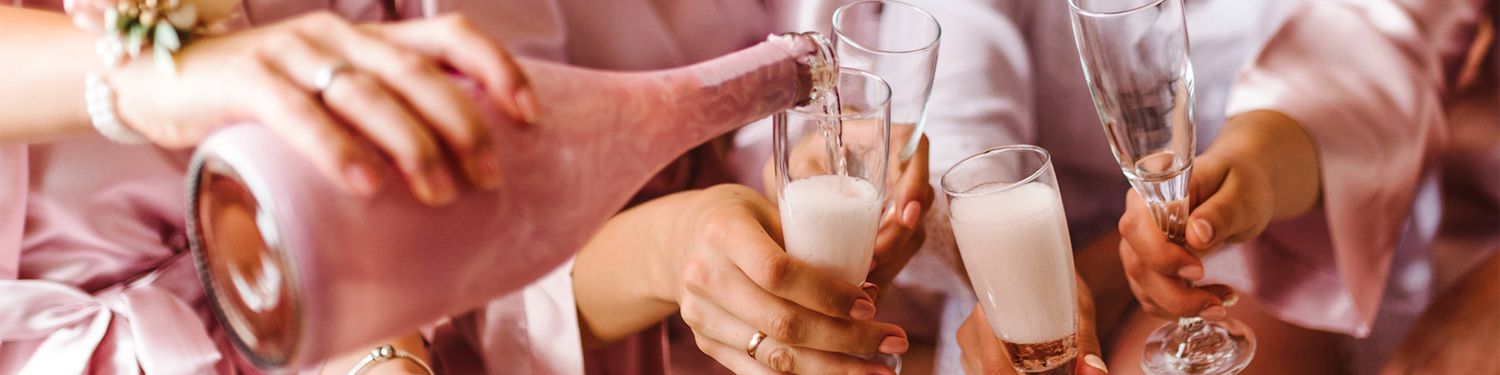 Martha Stewart Weddings: The Wedding Party - pouring champagne