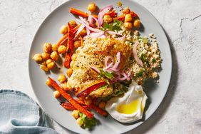 Yogurt-Marinated Chicken and Chickpeas 