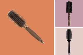 collage of round brushes